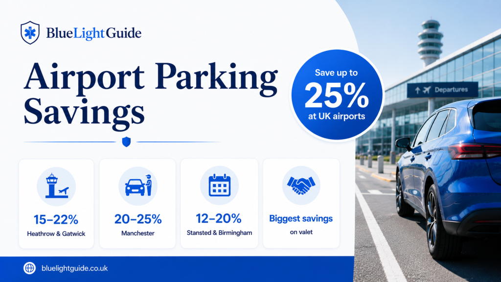 Airport parking savings at UK airports