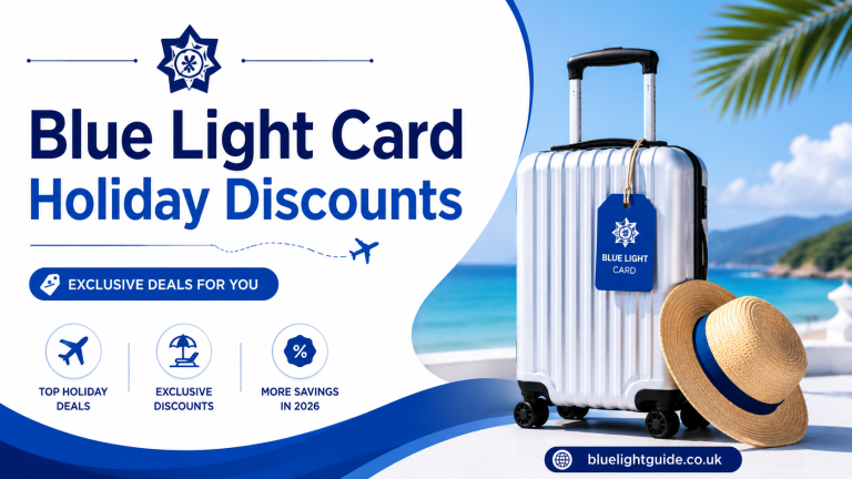Blue light card Holiday Discount