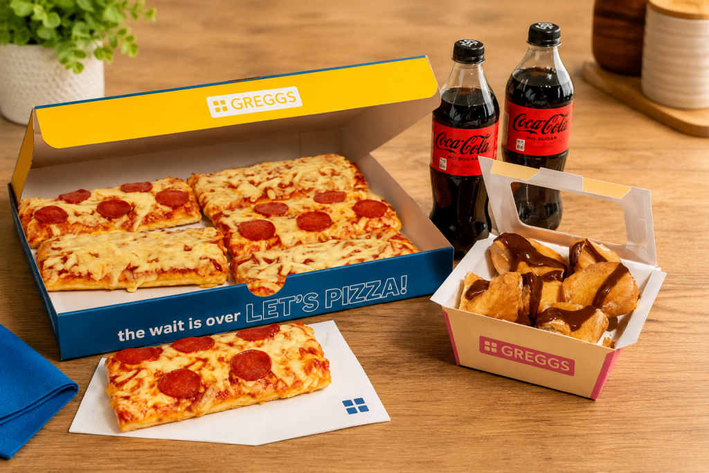 Greggs items like rolls and sandwiches large basket to unlocak blue light card discount