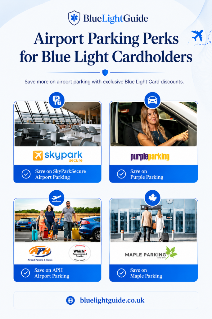 airport parking benefits for blue light card holders