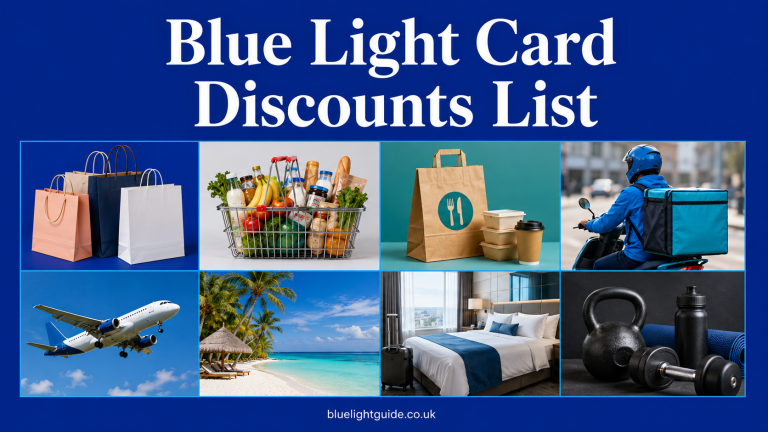 blue light card discount list