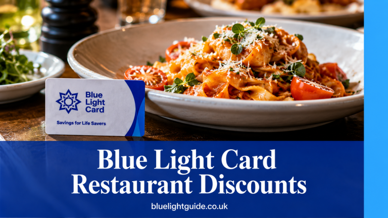 blue light card food discounts at restaurants