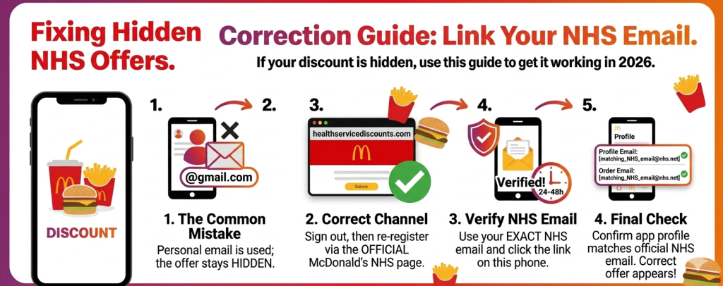 Correction guide to link your nhs email