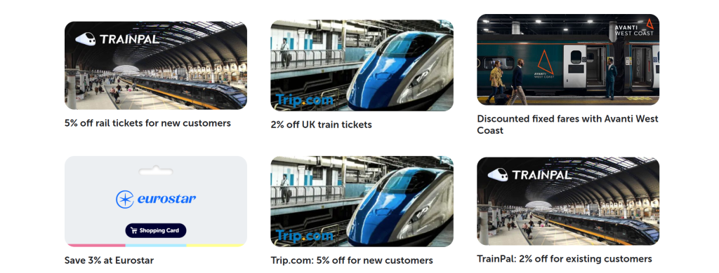 current train discounts on blue light card