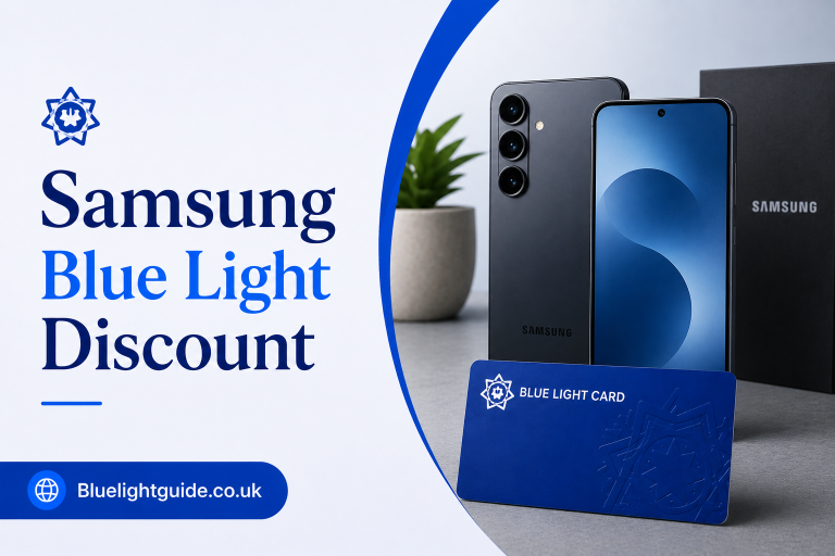 Samsung Blue Light Discount promotion