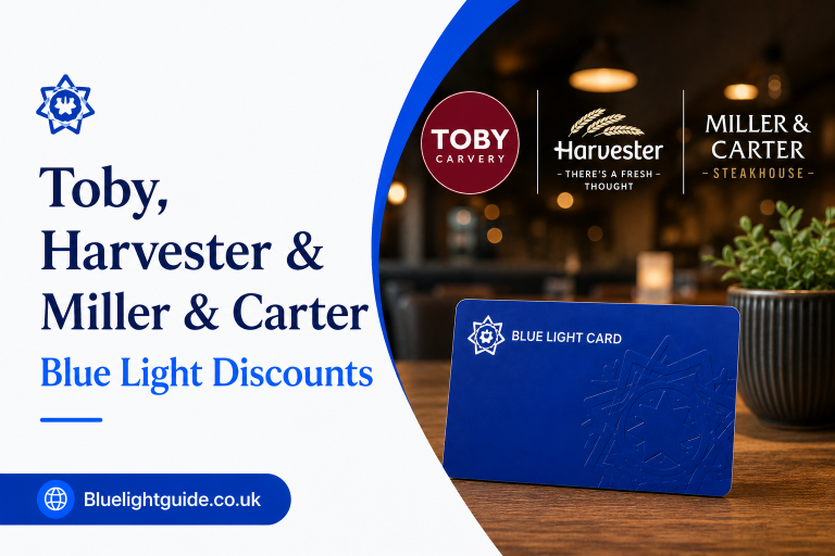 Toby, Harvester & Miller & Carter Blue Light Discounts