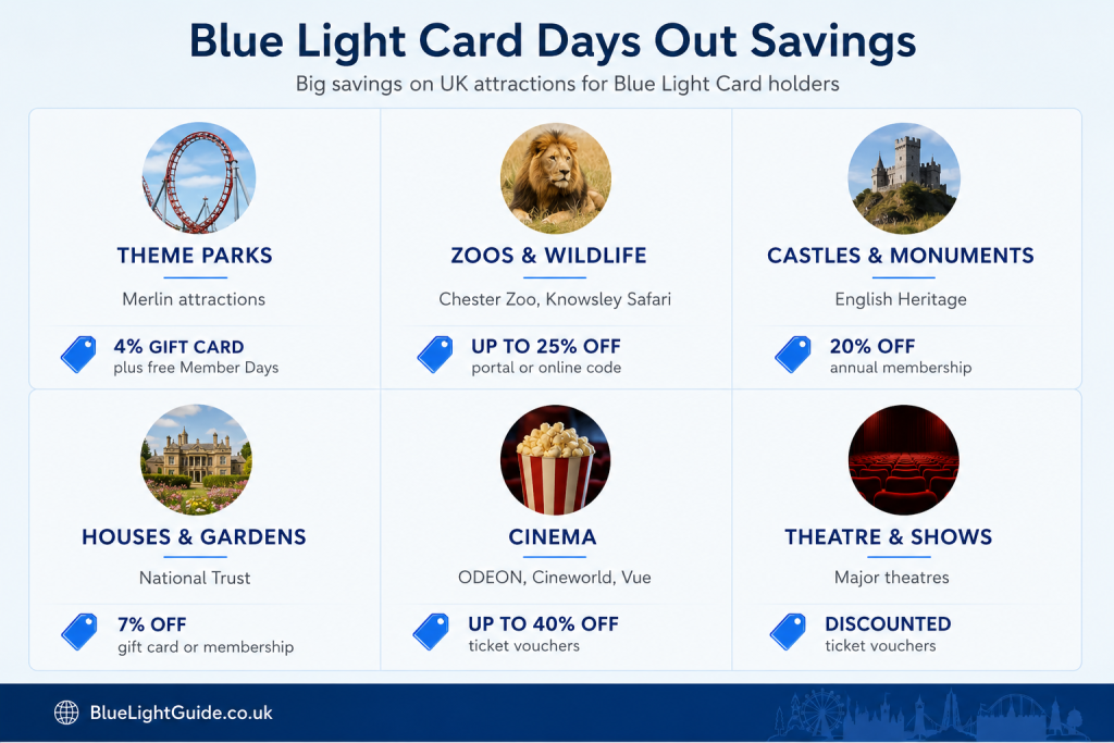 Blue Light Days Out Savings Guide