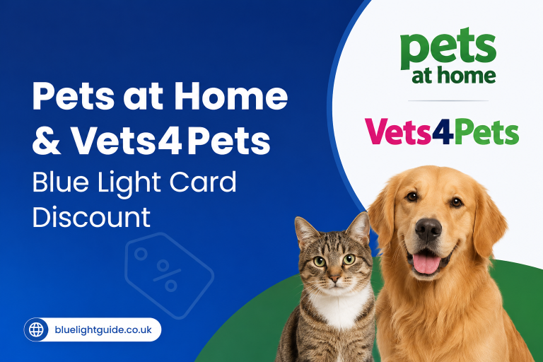 Pets at Home Blue Light Discount Banner